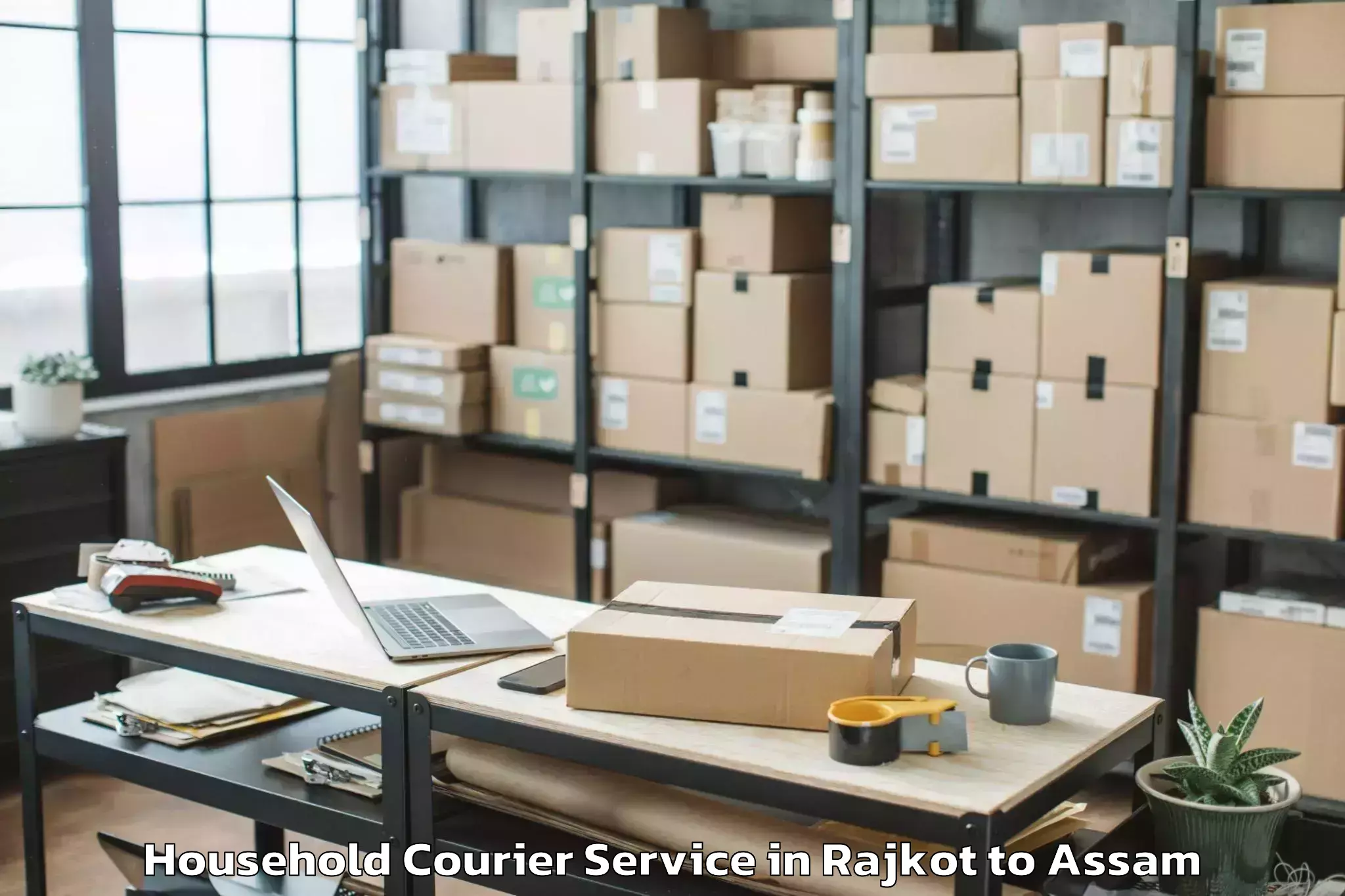 Rajkot to Guwahati Household Courier Booking